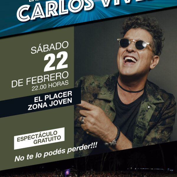 Carlos Vives abrirá la temporada de shows 2025 en la Zona Joven de El Placer.