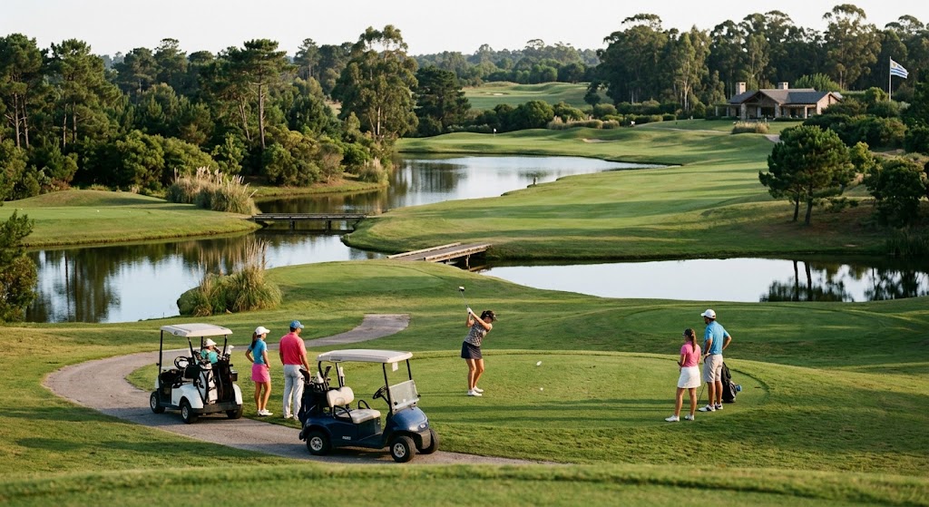 La ruta del golf en Punta del Este: campos de estándar internacional y el encanto de la vida de club durante todo el año.