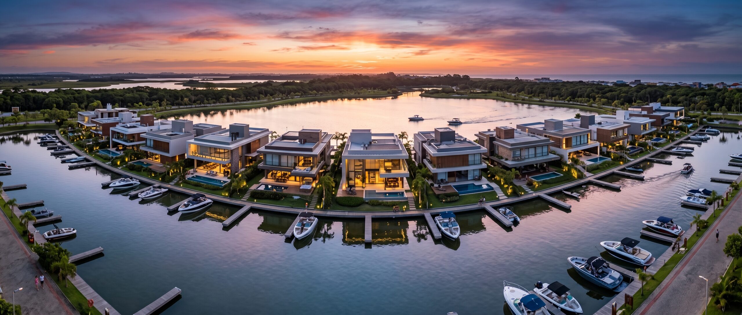 El refugio náutico del litoral gaúcho: Capão da Canoa, los condominios con lagos privados y el estilo de vida de alto padrón.