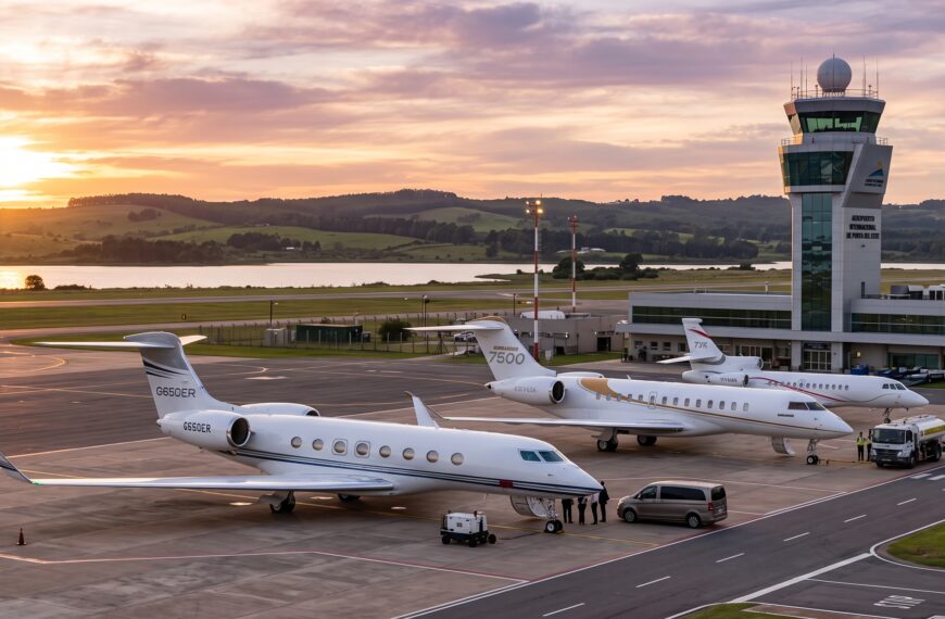 La puerta de entrada VIP al este: la aviación ejecutiva, los vuelos privados y la terminal FBO de Laguna del Sauce.