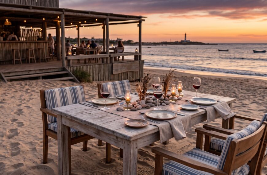 Los 5 santuarios del atardecer esteño: guía de gastronomía marina y coctelería de autor frente a la puesta de sol.