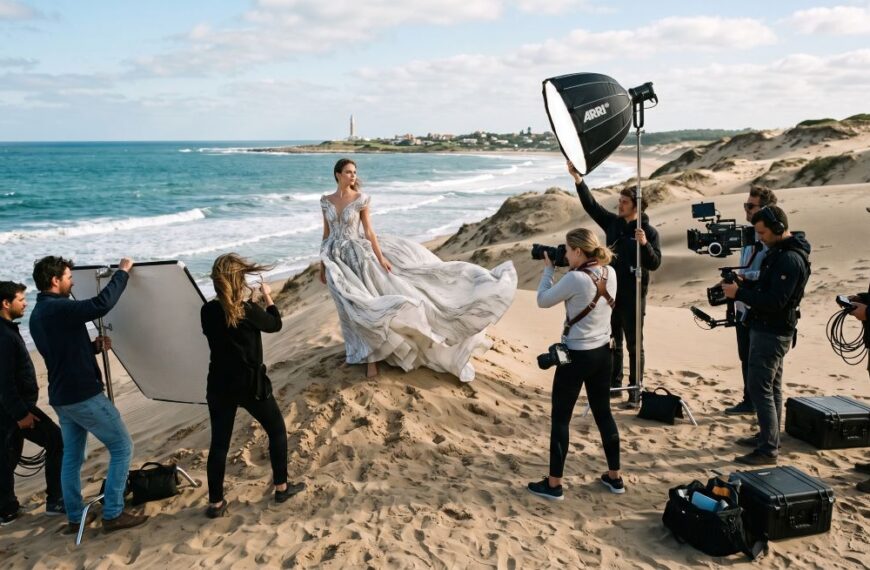 El gran set del lujo atlántico: Punta del Este como epicentro de las producciones editoriales de moda y campañas globales.