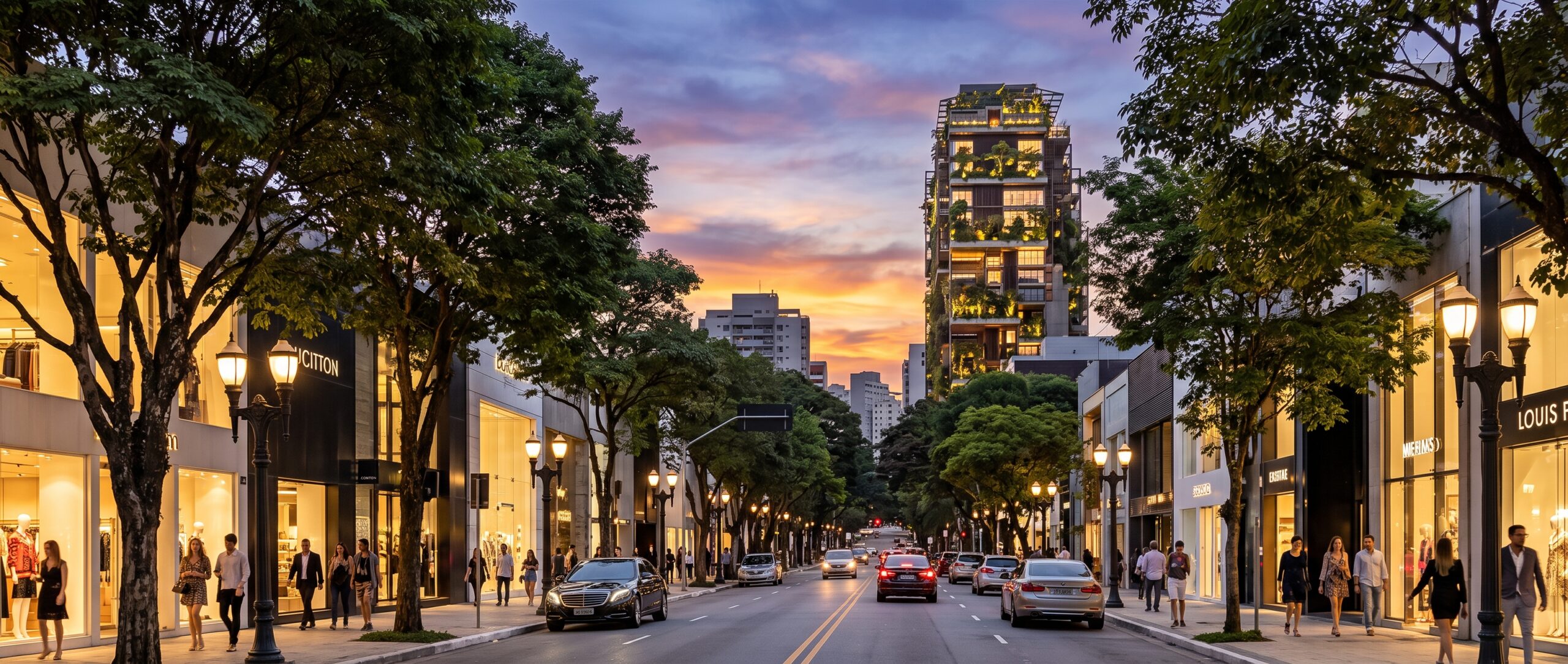 La meca del diseño y la alta costura: los Jardins, la mítica Rua Oscar Freire y el fenómeno del Rosewood en São Paulo.