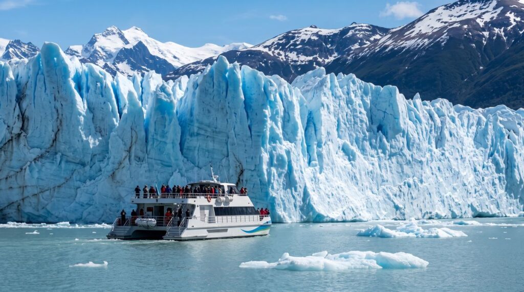 El Calafate habilita la temporada de navegaciones de expedición frente al Glaciar Perito Moreno.