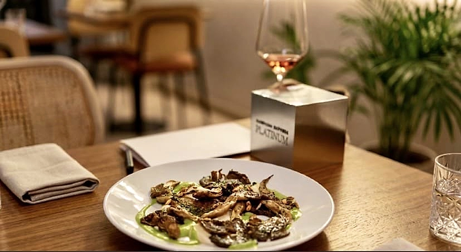 Plato del menú Dining for Two de American Express en un restaurante de Buenos Aires