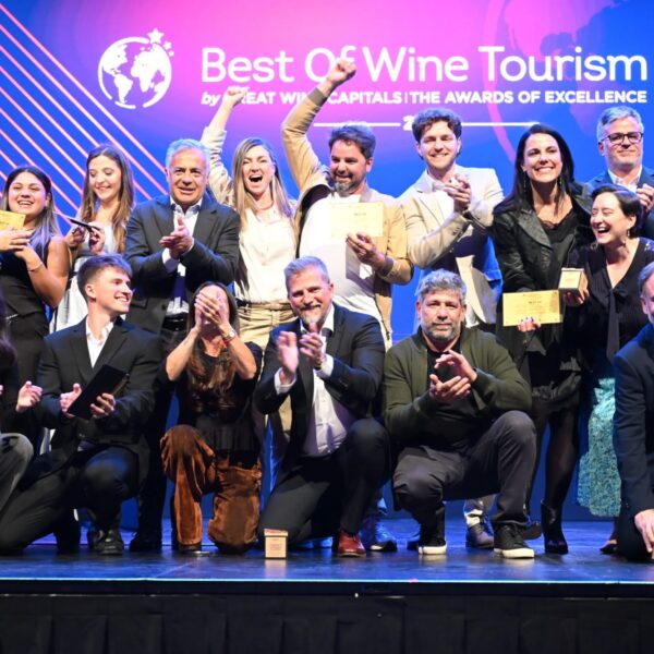 Ganadores de los Best Of Mendoza's Wine Tourism celebran sobre el escenario