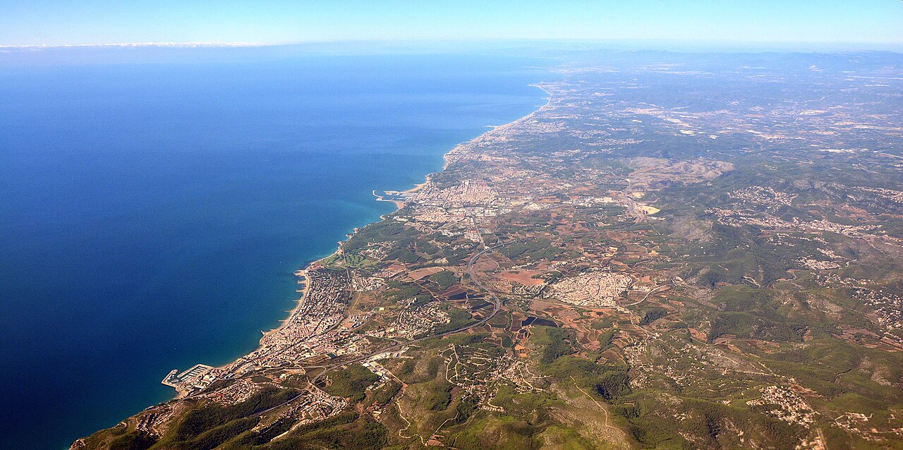 Vista aérea de la Costa Daurada
