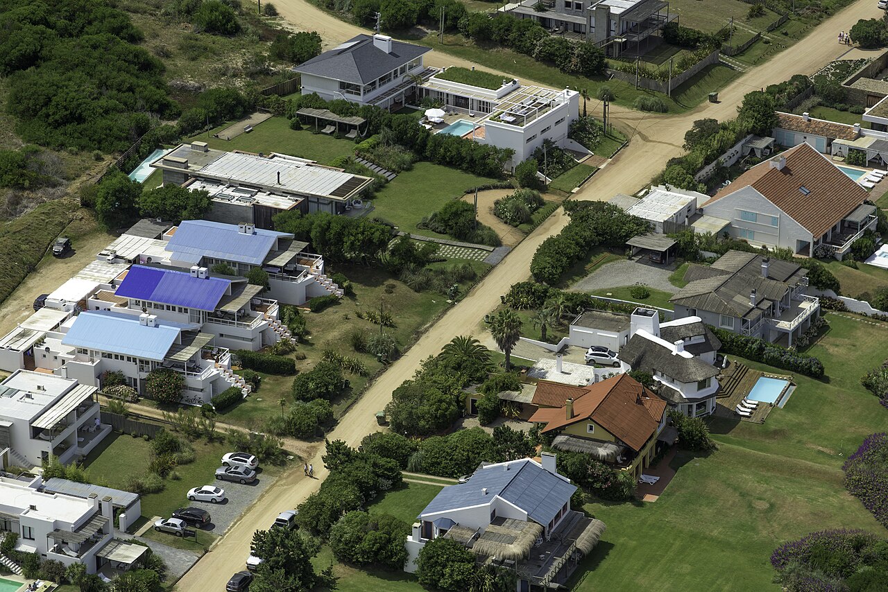 Vista aérea del balneario José Ignacio