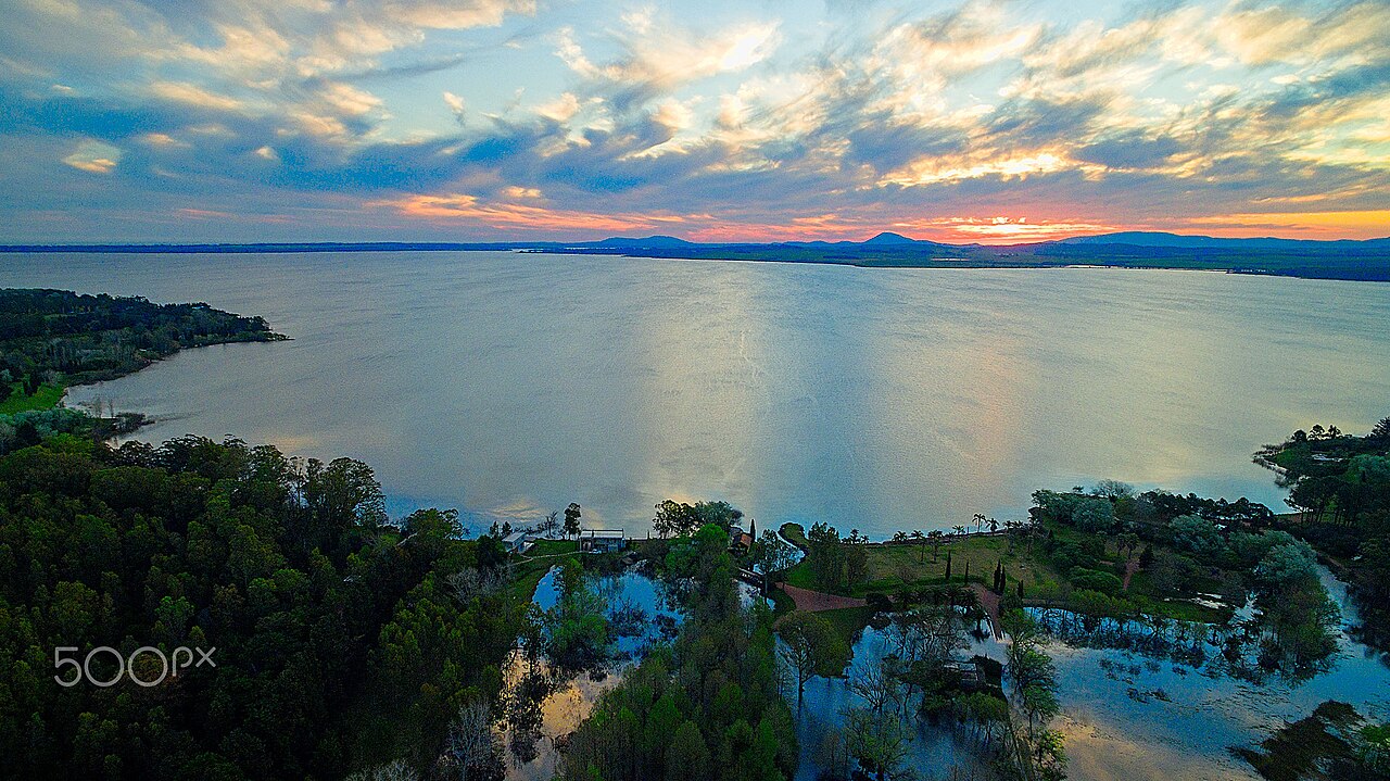 Laguna del Sauce al atardecer, cerca de Punta del Este