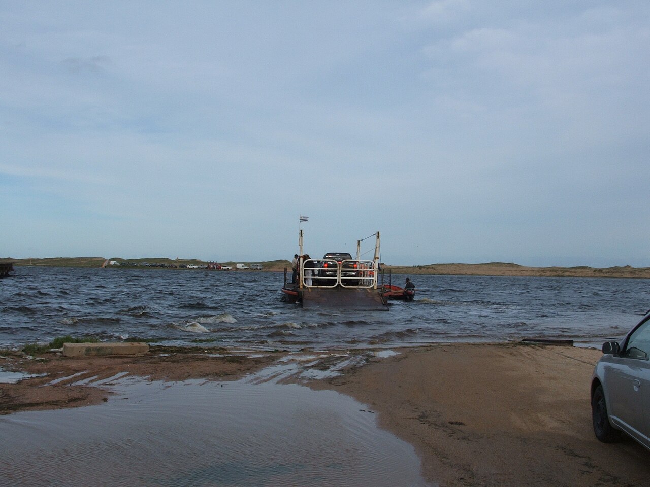 Costa de la Laguna Garzón con aguas bajas