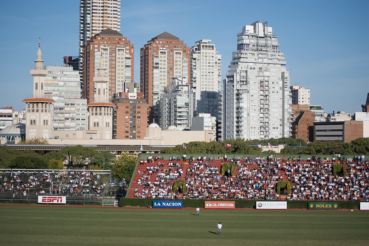 Partido de polo en el Campo Argentino de Polo de Palermo, Buenos Aires