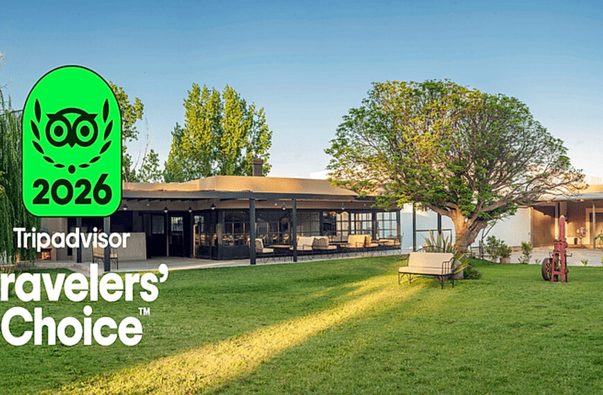 Restaurante Martino Wines en Mendoza, distinguido con el Travelers’ Choice 2026